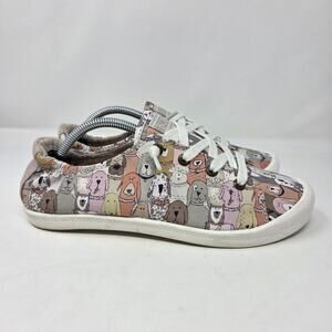 Skechers BOBS Beach Bingo-Dog House Party Womens US 7 Memory Foam Shoes